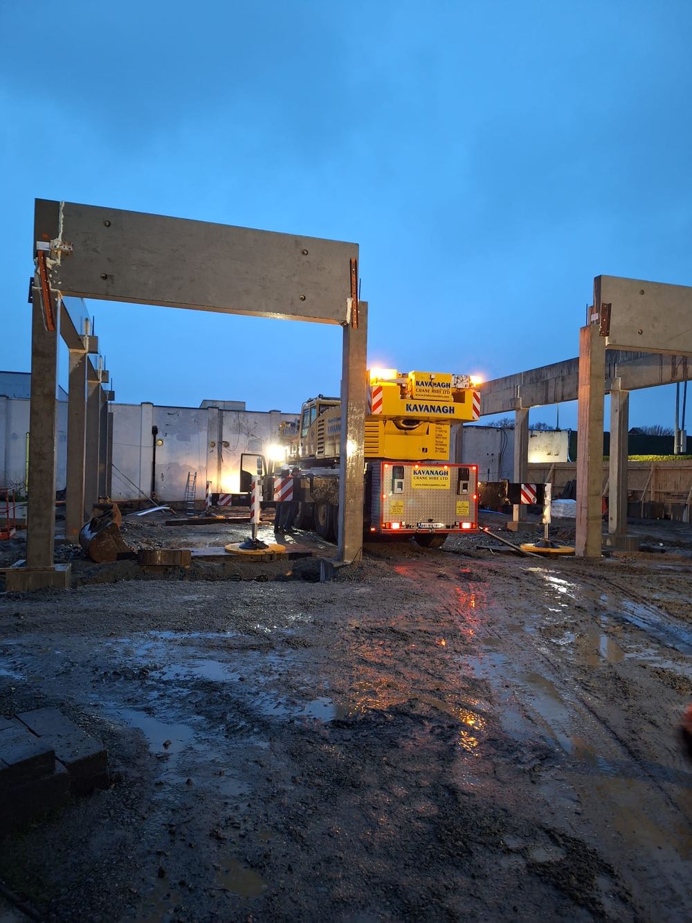 Precast beam and column frame